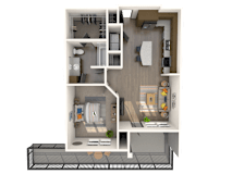 Cantania Floor Plan at The Rialto, Florida, 32819