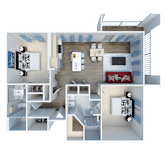 Silos Floor Plan at The Legend, Waco, Texas