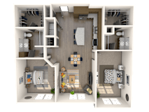 Salerno Floor Plan at The Rialto, Orlando, FL, 32819