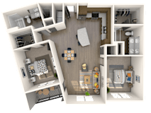Siena Floor Plan at The Rialto, Orlando, FL