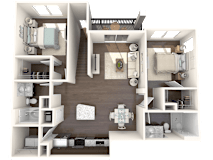 Orchid Floor Plan at Barcelona Jupiter, Florida, 33458