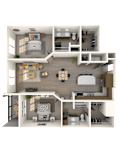 Asti Floor Plan at The Rialto, Orlando, Florida