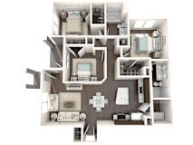 Palm Floor Plan  at Barcelona Jupiter, Florida