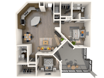 Pisa Floor Plan at The Rialto, Florida