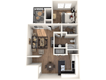 The Perry Classic Floor Plan at Northland at the Arboretum, Texas, 78759