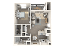 Little Yellow Floor Plan  at Cypress Shores, Coconut Creek, FL