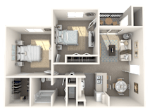 Miami Blue Floor Plan at Cypress Shores, Coconut Creek, 33063