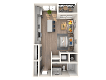 S1 Floor Plan at The District at Rosemary, Sarasota, FL, 34236