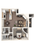 Opal Deluxe Floor Plan at Stonelake at the Arboretum, Texas