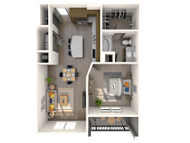 Terni Floor Plan at The Rialto, Orlando, FL, 32819