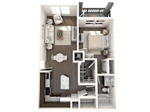 Hibiscus Floor Plan at Barcelona Jupiter, Jupiter, 33458