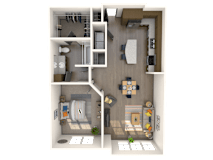 Calabria Floor Plan at The Rialto, Orlando, FL, 32819
