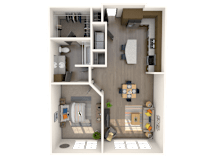 Naples Floor Plan at The Rialto, Florida