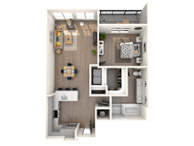 A8 Floor Plan at The District at Rosemary, Florida, 34236