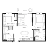 Lux 1035 Floor Plan at SLX Atlanta, Georgia, 30341