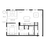Lux 1045 Floor Plan at SLX Atlanta, Georgia, 30341