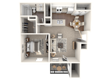 The Congress Classic Floor Plan at Monterey Ranch, Austin, Texas