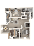 The Riverside Classic Floor Plan at Monterey Ranch, Austin, TX, 78749