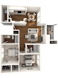 Balcones Floor Plan  at Canyon Creek, Austin