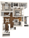 Mount Bonnell Floor Plan  at Canyon Creek, Texas, 78759