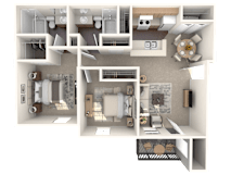 The Oltorf Classic Floor Plan at Monterey Ranch, Austin, TX, 78749