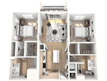 The Monterey Floor Plan at The Palmeri Residences, Naples, 34104