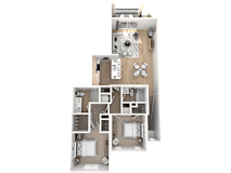 The Siena Floor Plan at The Palmeri Residences, Naples, FL, 34104