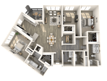 C3 Floor Plan at Inspire, Charlotte, NC