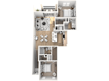 The Sanibel Floor Plan at The Palmeri Residences, Naples, 34104
