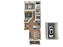 Collalto Floor Plan at Altezza High Desert, Albuquerque