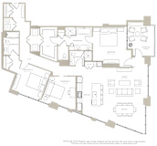 a floor plan of a three bedroom apartment home