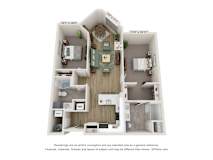 B5 Floor Plan | 1,199 Sq. Ft. at Edgebrook Residences, Merrimack New Hampshire