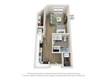 S2 Floor Plan | 526 Sq. Ft. at Edgebrook Residences, New Hampshire, 03054