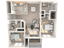 Edison Floor Plan at Promenade at Reflection Lakes, Fort Myers, Florida
