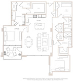 a floor plan of a two bedroom apartment