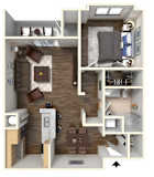 Perry Floor Plan  at Highlands at Faxon Woods, Quincy, 02169