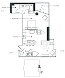 Flat Floor Plan at Element, Tampa, 33602