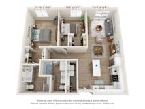 G Floor Plan at SoRoc On Maine, Minnesota