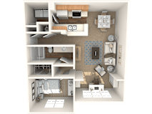 The Aspen Floor Plan at Grandeville on Saxon, Orange City, FL