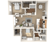 The Cypress Floor Plan at Grandeville on Saxon, Orange City