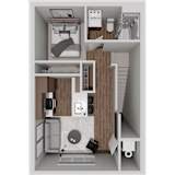 A2 Studio 3D Floorplan at Solhaven Grand Chute, Appleton, WI 54913