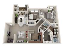 a bedroom floor plan of a 2100 sq ft studio