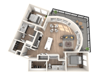 Elliston 23 Apartments B6 Floor Plan