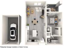 A detached garage is available on select homes.