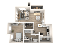 The Presley at Whitney Ranch Apartments Flaming Star Floor Plan