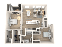 The Presley at Whitney Ranch Apartments Roustabout Floor Plan