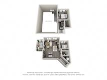 2 bed 2 bath floor plan G at 5300 Centre, St. Peters