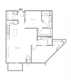 A floor plan of a room with dimensions 24x20 feet.