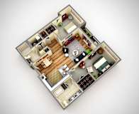 Washington Floor Plan at Cosmopolitan Apartments, Pittsburgh, 15237