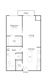 A13 Floor plan at Track 29 Apartments, Minneapolis